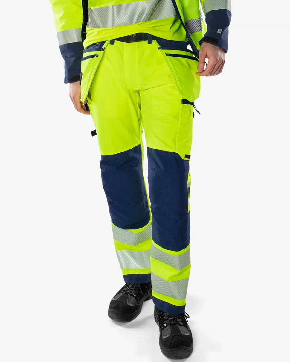 Fristads Työhousut | Housut<High Vis Green Rakentajan Stretch Housut Lk 2 2644 GSTP