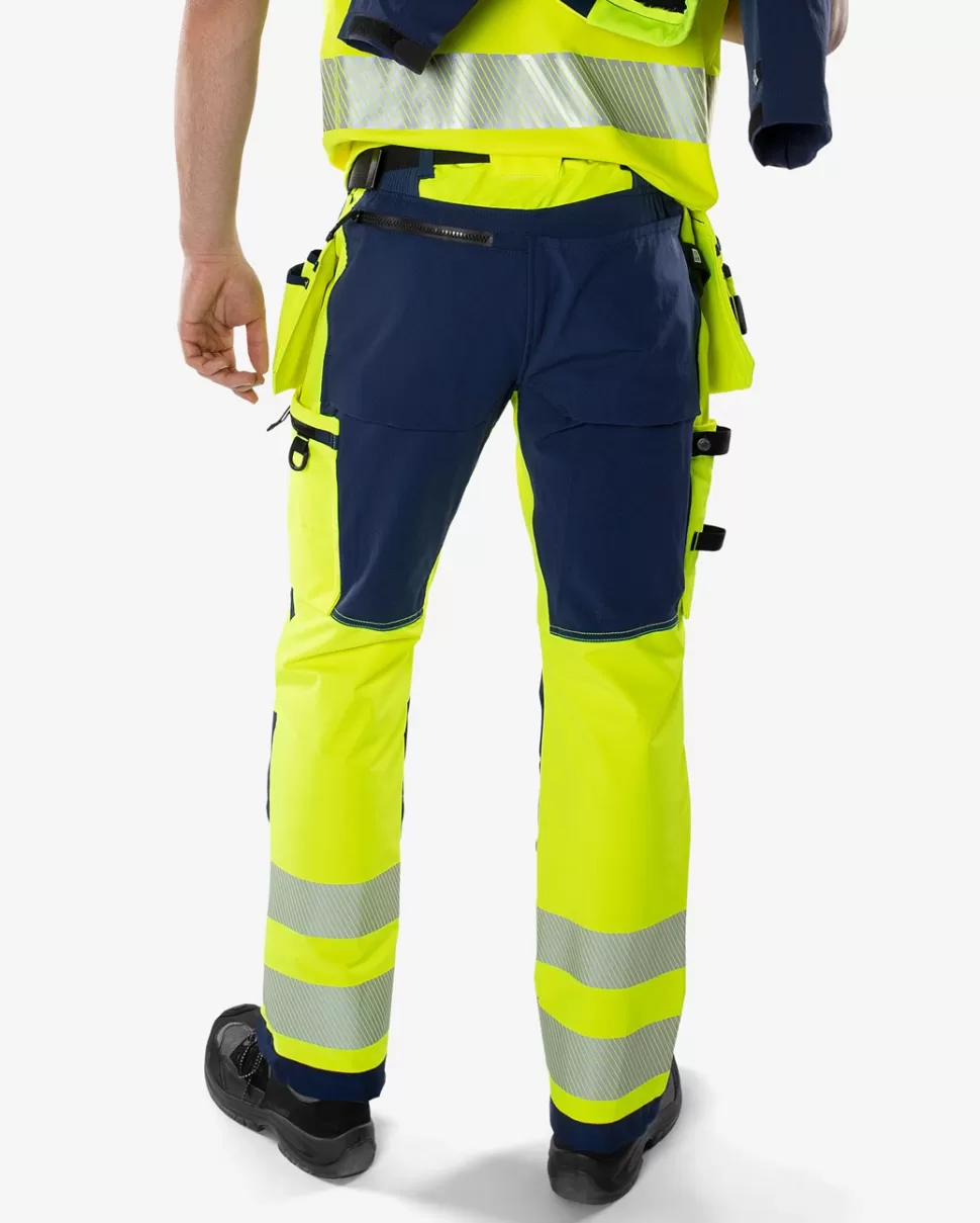 Fristads Työhousut | Housut<High Vis Green Rakentajan Stretch Housut Lk 2 2644 GSTP