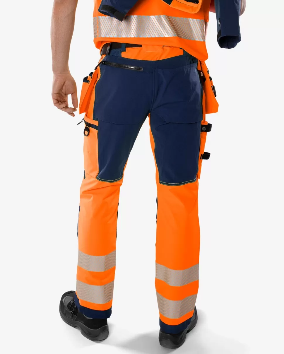 Fristads Työhousut | Housut<High Vis Green Rakentajan Stretch Housut Lk 2 2644 GSTP