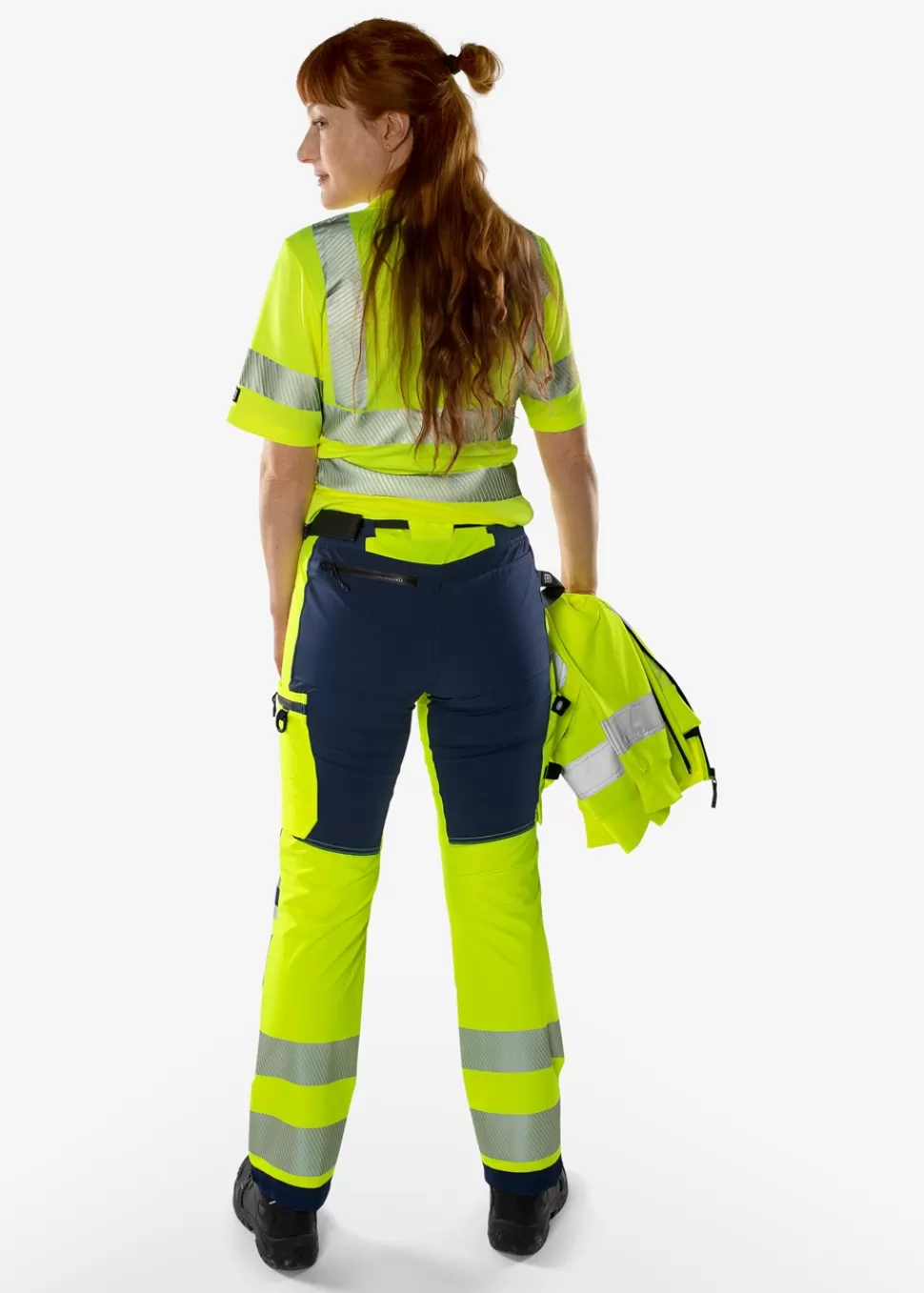 Fristads Työhousut | Housut<High Vis Green Stretch Housut Naisten Lk 2 2665 GSTP